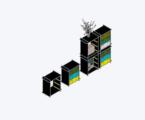 mofang-5 Magic Cube Cabinet